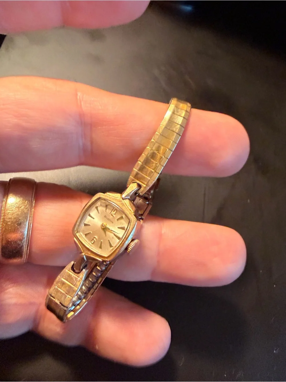 Bulova 10K RGP Bezel+ 10K Plate WHOLE TOP OF THE WATCH ! PEASE Read DESCRIPTION
